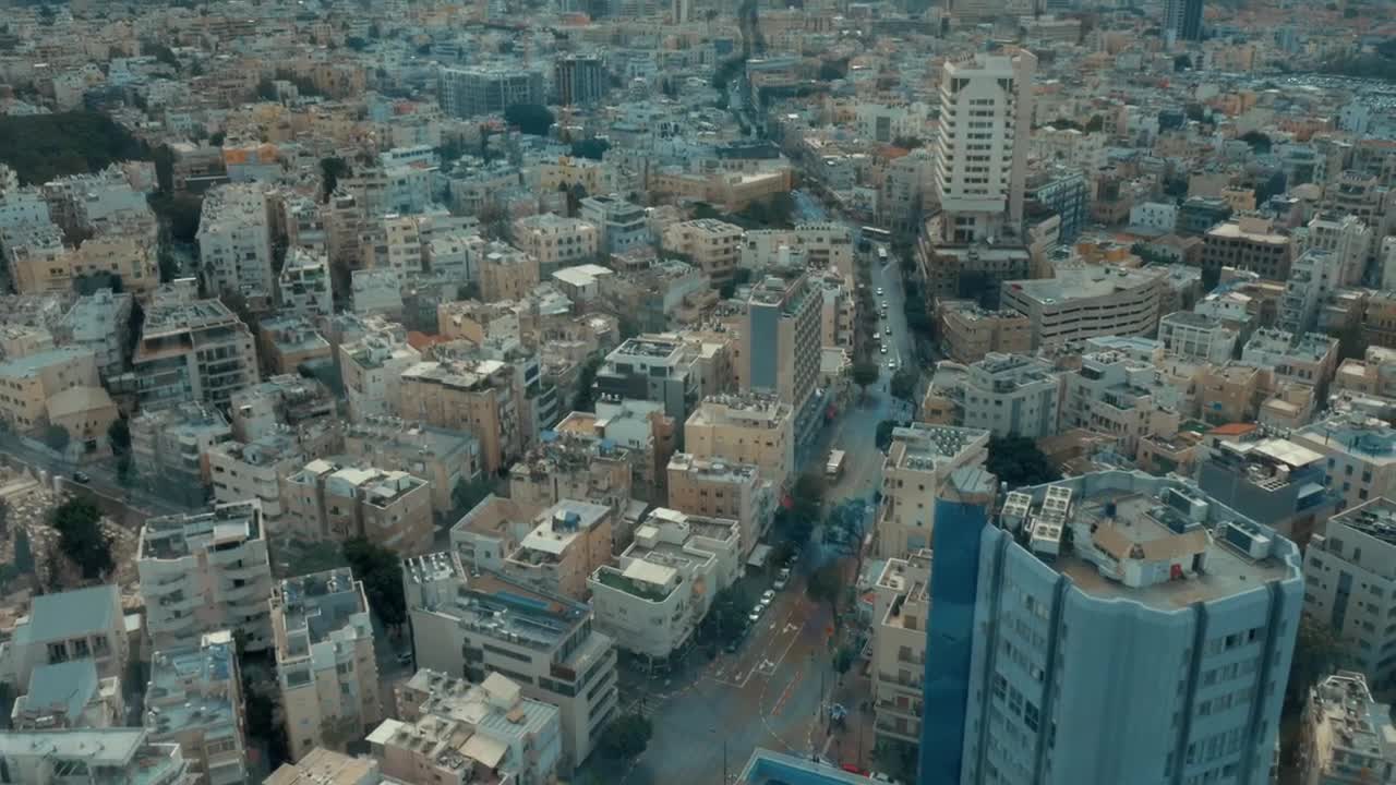 Stock Video Looking Out Across Tel Aviv Animated Wallpaper - Free Download