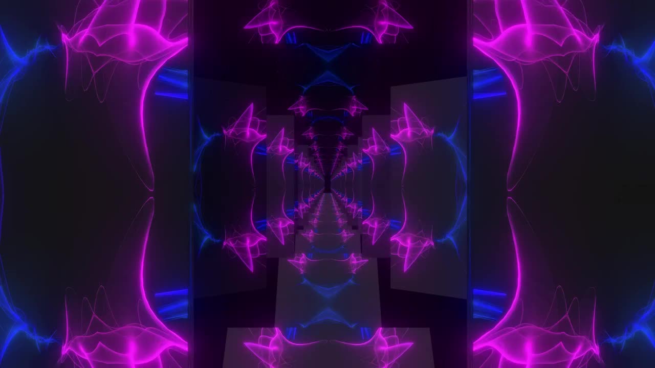 Free Stock Video Reflecting Plates Tunnel With Lights Live Wallpaper - Free Download