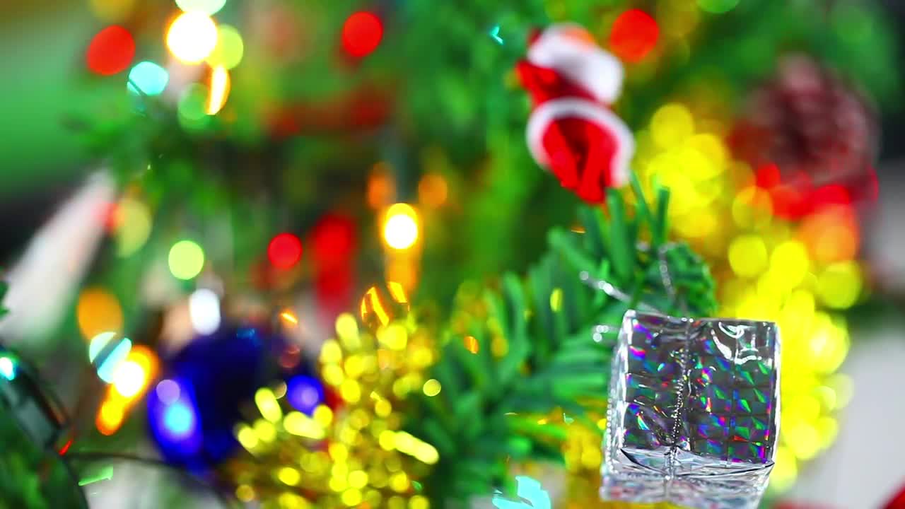 Video Stock Christmas Tree Decorations Close Up Live Wallpaper For PC - Free Download