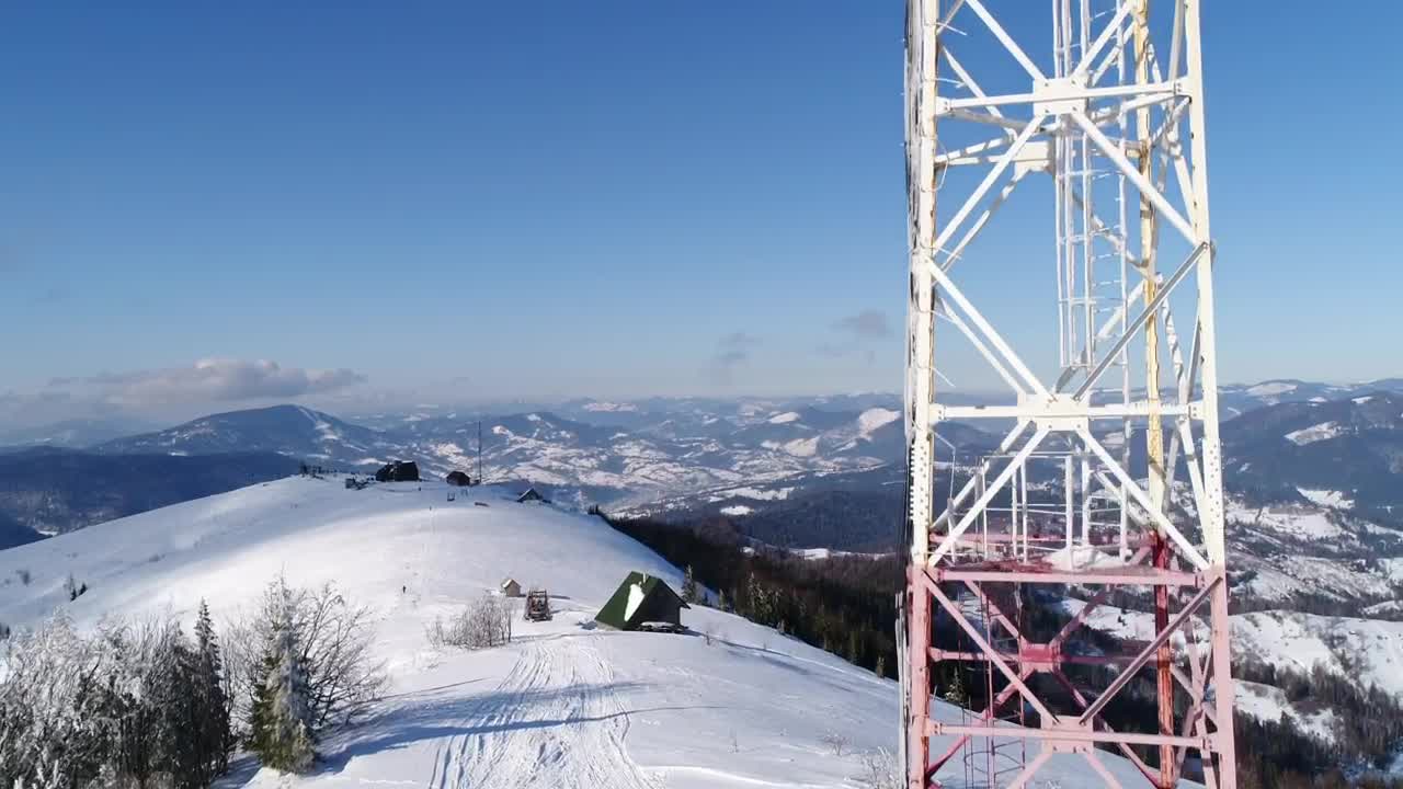 Stock Video Communications Tower On The Top Of A Mountain Live Wallpaper For PC - Free Download