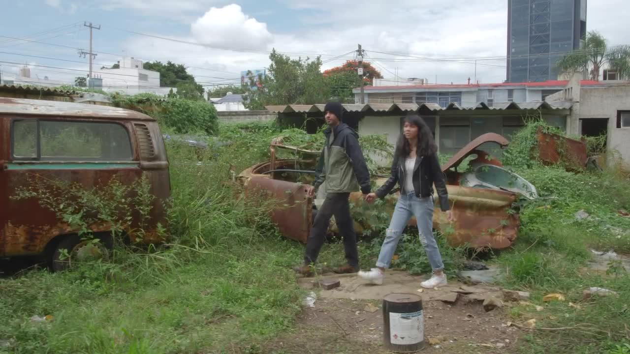Stock Video Couple Exploring An Old And Abandoned Place Live Wallpaper For PC - Free Download