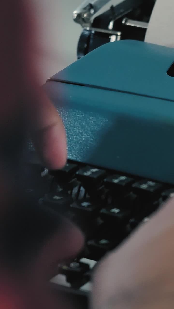 Stock Video Hands Of A Person Typing On A Typewriter Animated Wallpaper - Free Download