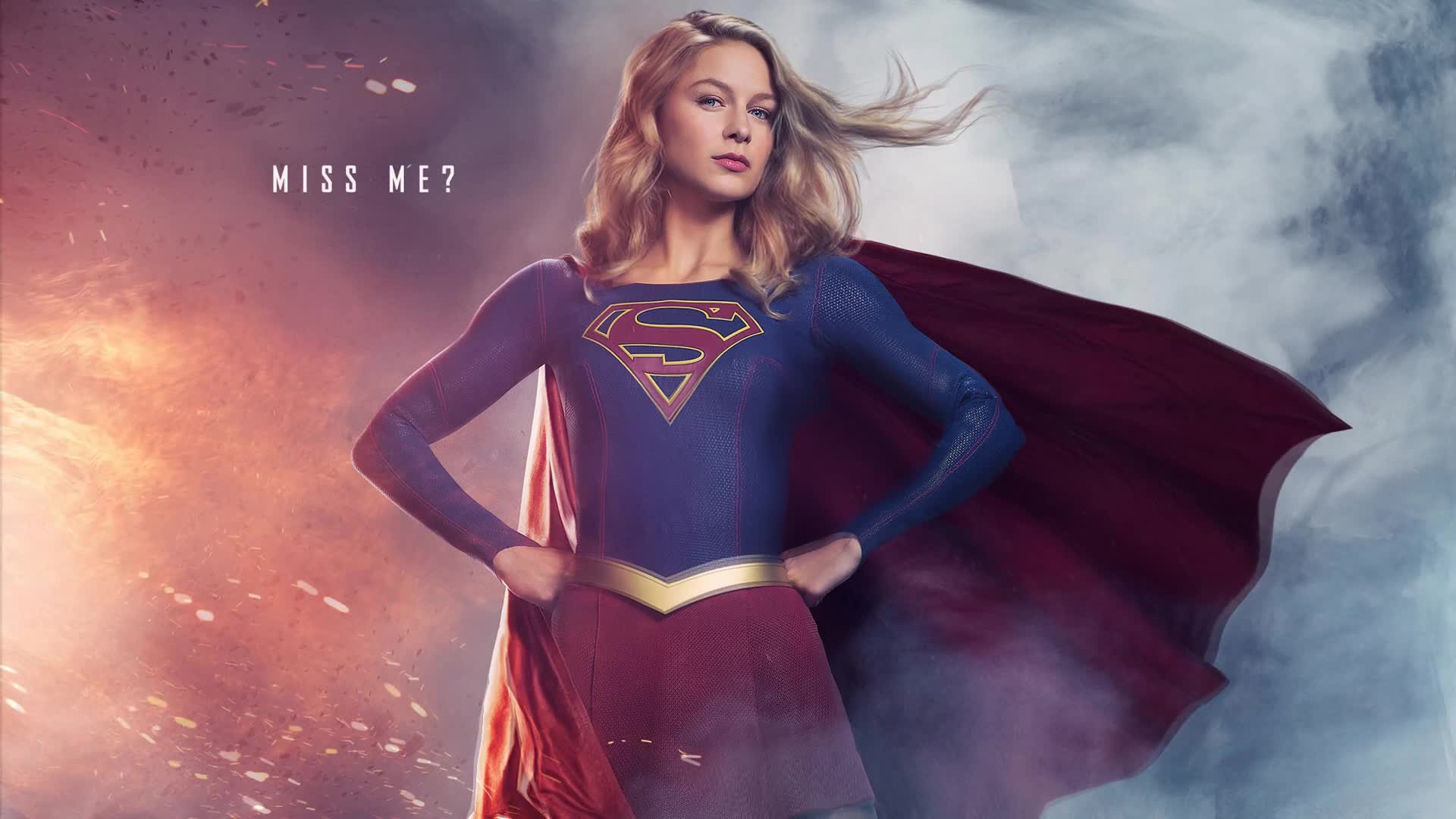 Melissa  Benoist  Supergirl  Season  3  Live  Desktop  Wallpaper - Free Download