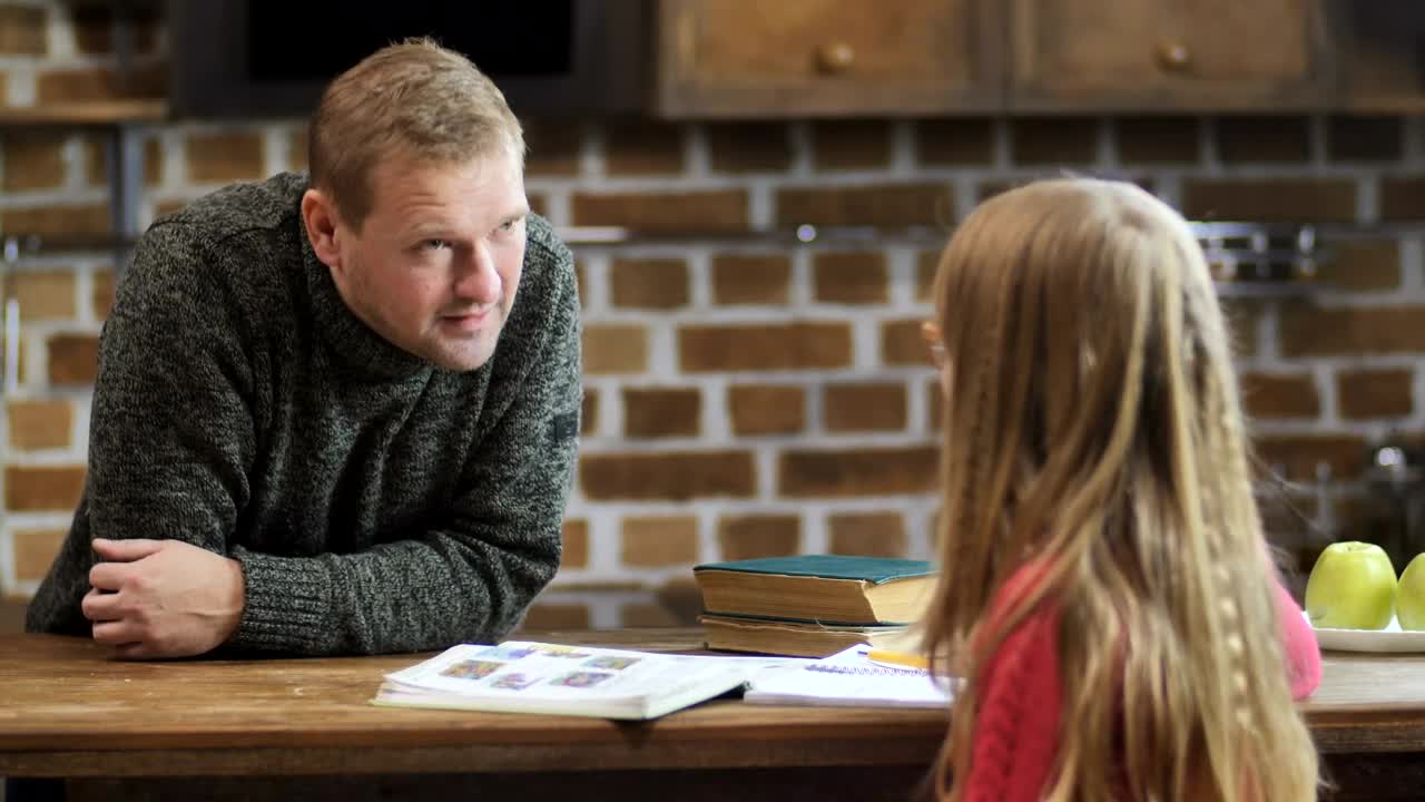 Stock Video Father Discussing Bad Grades Live Wallpaper For PC - Free Download