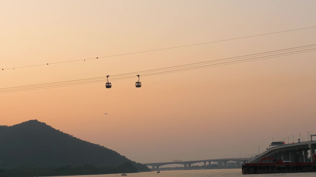Video Stock Cable Cars Moving In The Sunset Live Wallpaper For PC - Free Download