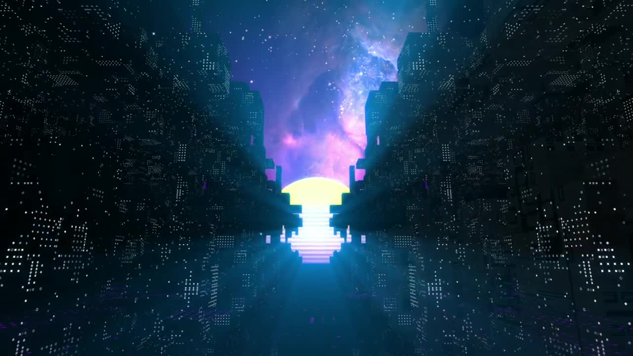 Stock Footage Way Between Black Cubes Into A D Light Live Wallpaper - Free Download