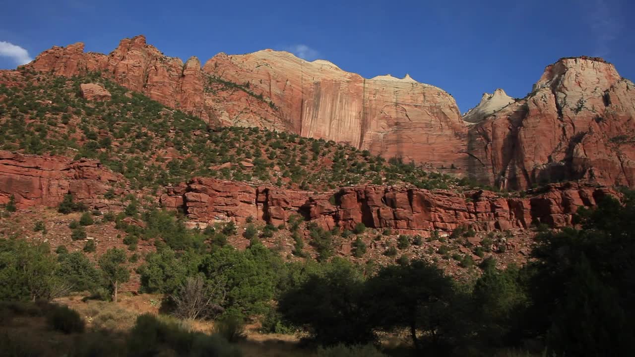 Free Video Stock Small Clouds Above A National Park Live Wallpaper - Free Download