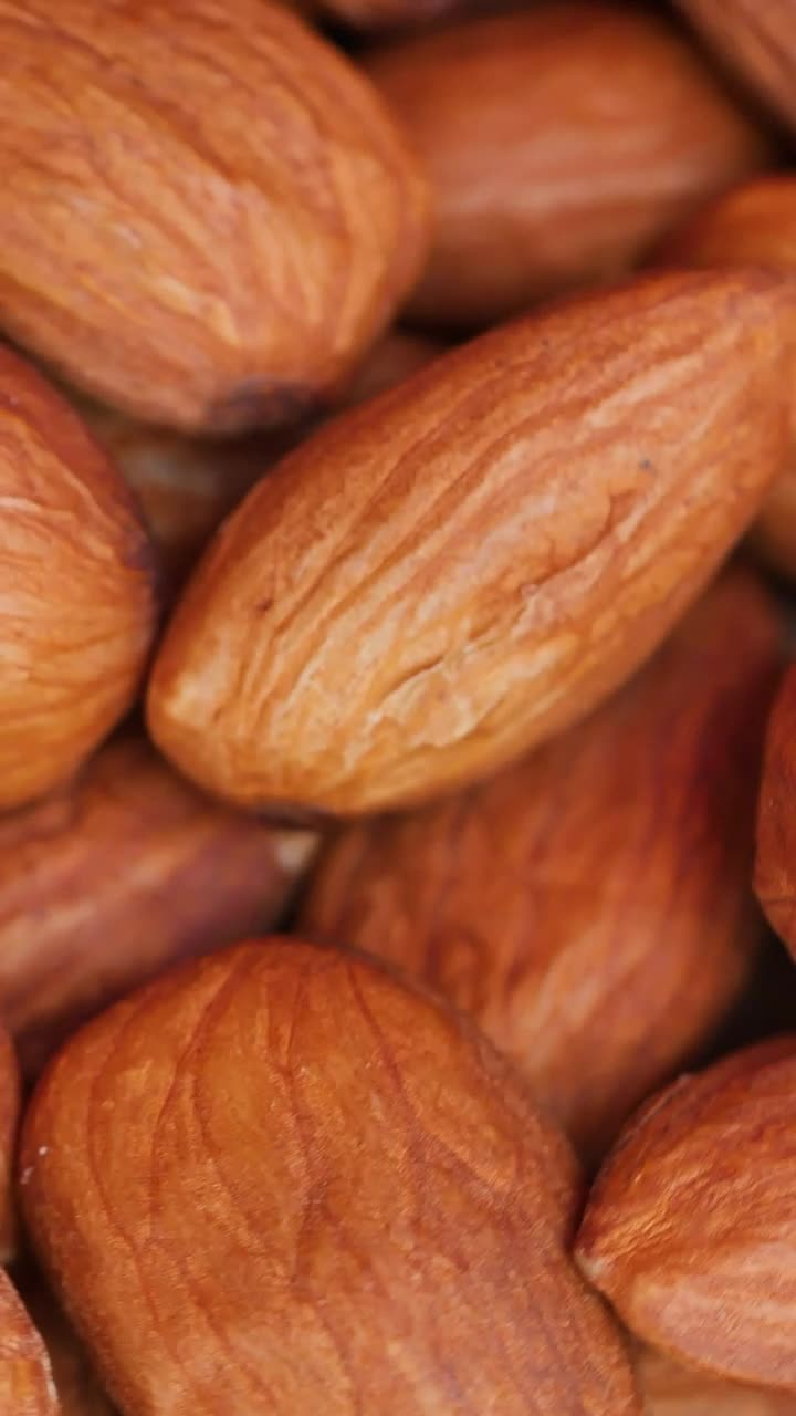 Video Stock Piled Almonds Rotating Detailed Views Live Wallpaper Free - Free Download