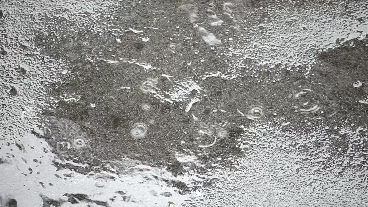 Stock Video Concrete Texture Under The Rain Live Wallpaper For PC - Free Download