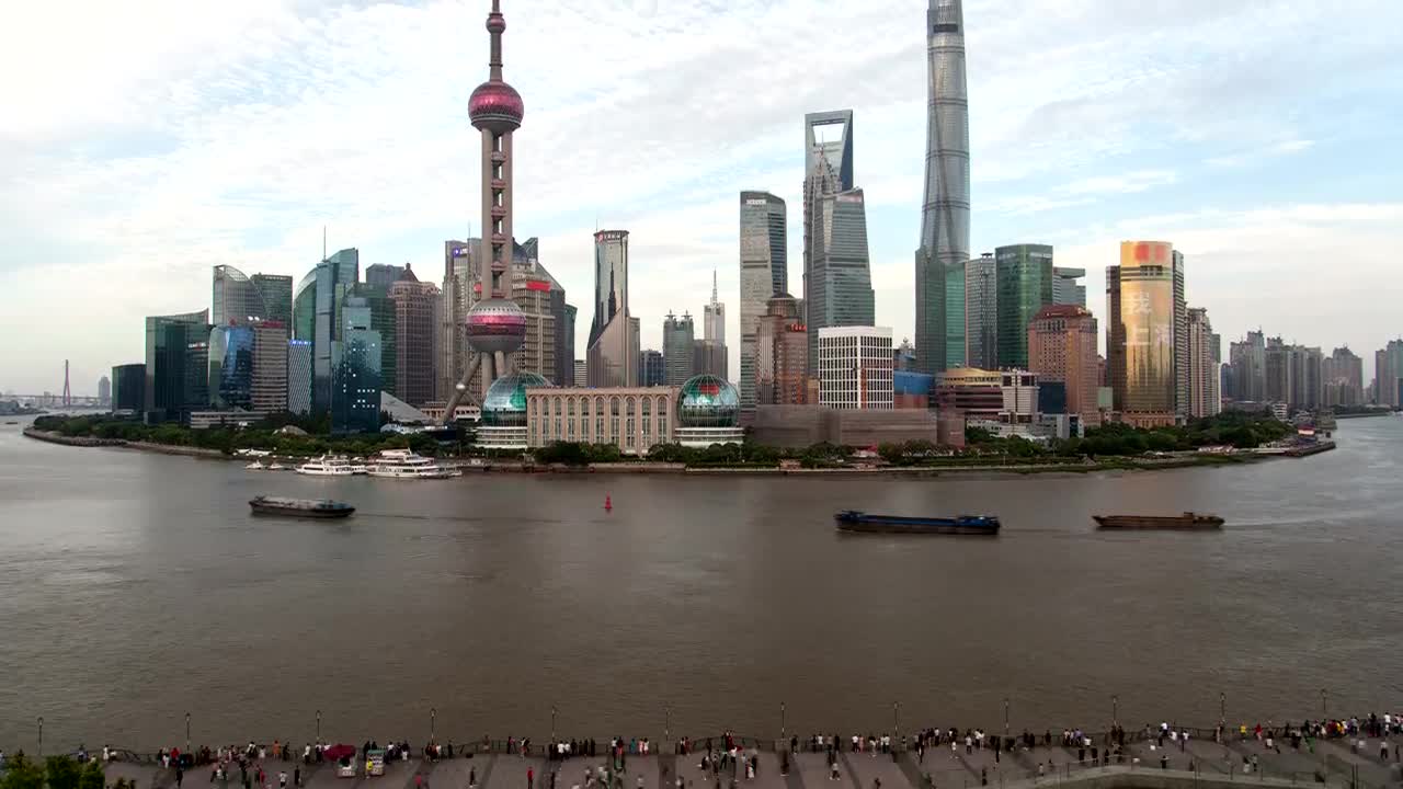 Free Stock Video Shanghai River And City Skyscrapers Live Wallpaper - Free Download