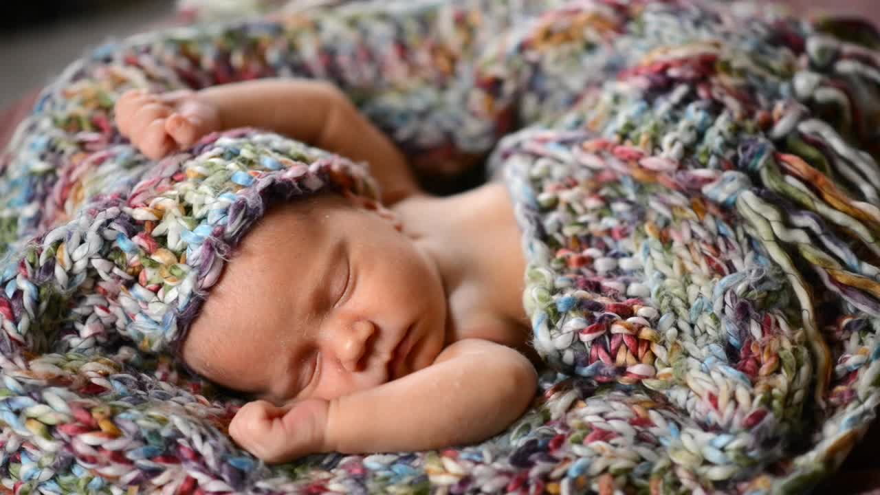 Stock Video Newborn Baby Sleeping On His Back Live Wallpaper - Free Download