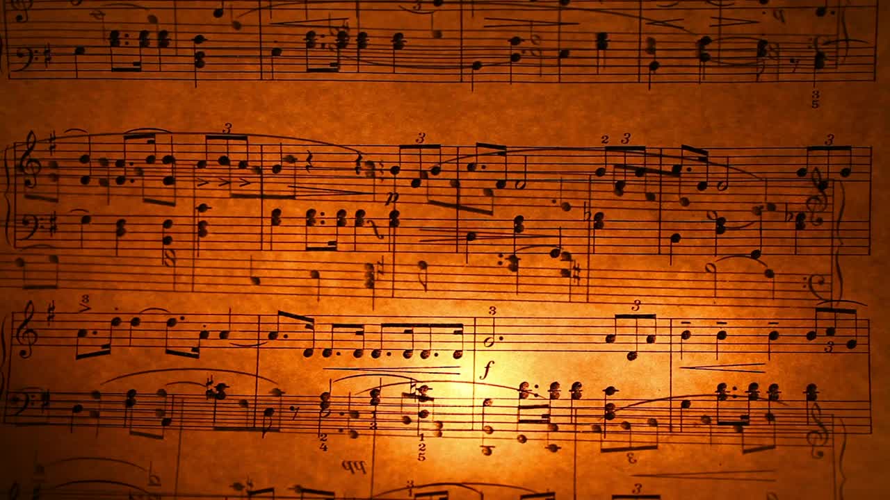Free Stock Video Sheet Music Burning With A Candle Live Wallpaper - Free Download