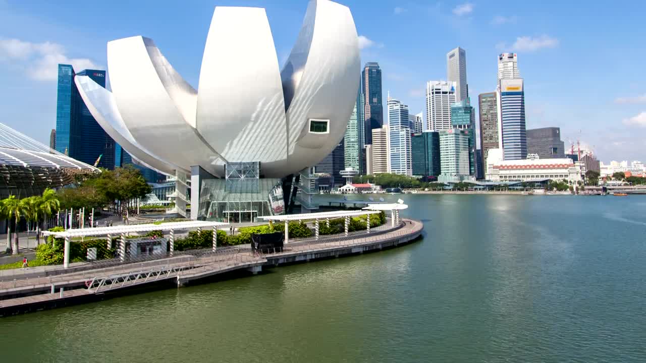 Free Stock Video Singapore Art Center And Skyscrapers Live Wallpaper - Free Download