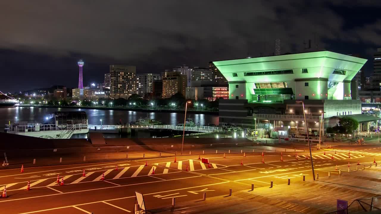 Free Stock Video Yokohama Cityscape At Night Live Wallpaper - Free Download