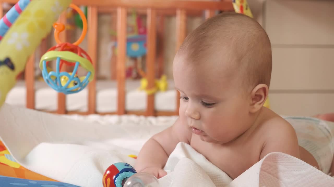 Stock Video Newborn Baby In His Room Live Wallpaper - Free Download