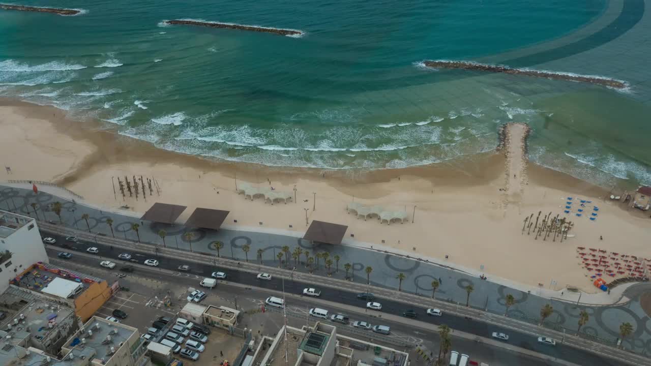Free Video Stock tel aviv waterfront in the day Live Wallpaper - Free Download