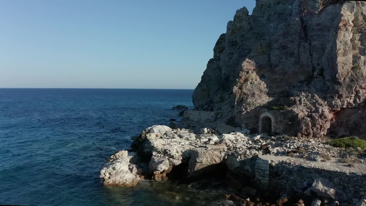 Stock Video Entrance To A Mine On The Seashore In Greece Live Wallpaper For PC - Free Download