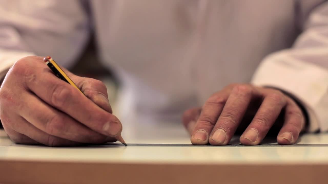 Video Stock Carpenter Marking Wood With A Pencil Live Wallpaper For PC - Free Download