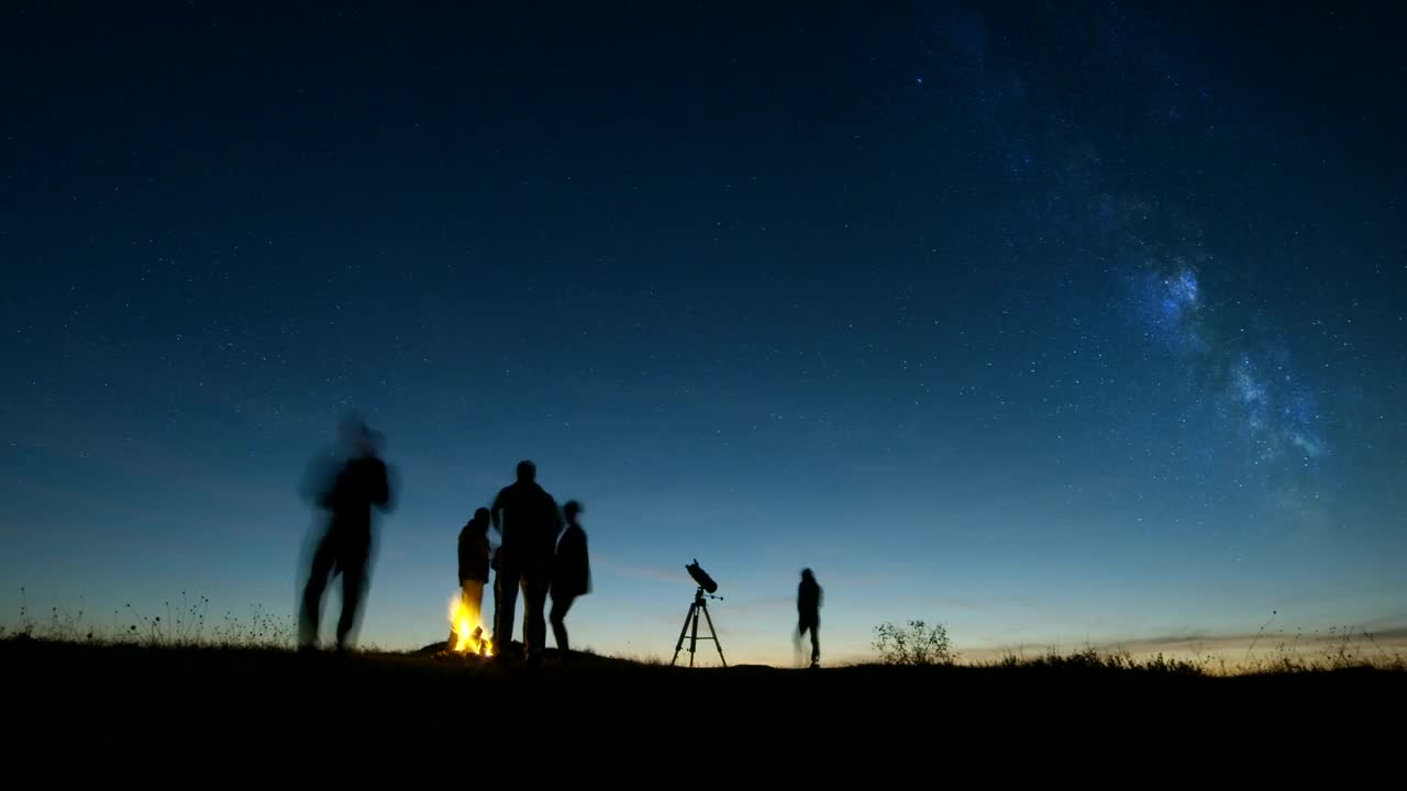 Free Video Stock time lapse of people stargazing Live Wallpaper - Free Download