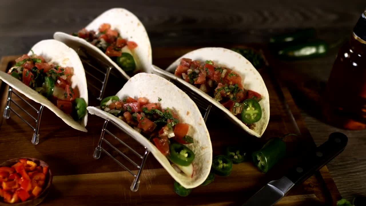Free Video Stock tacos with beef and peppers Live Wallpaper - Free Download