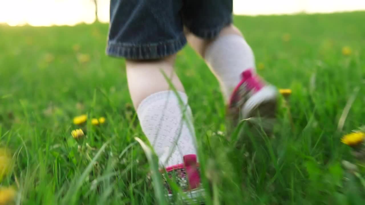 Free Video Stock toddler running through grass Live Wallpaper - Free Download
