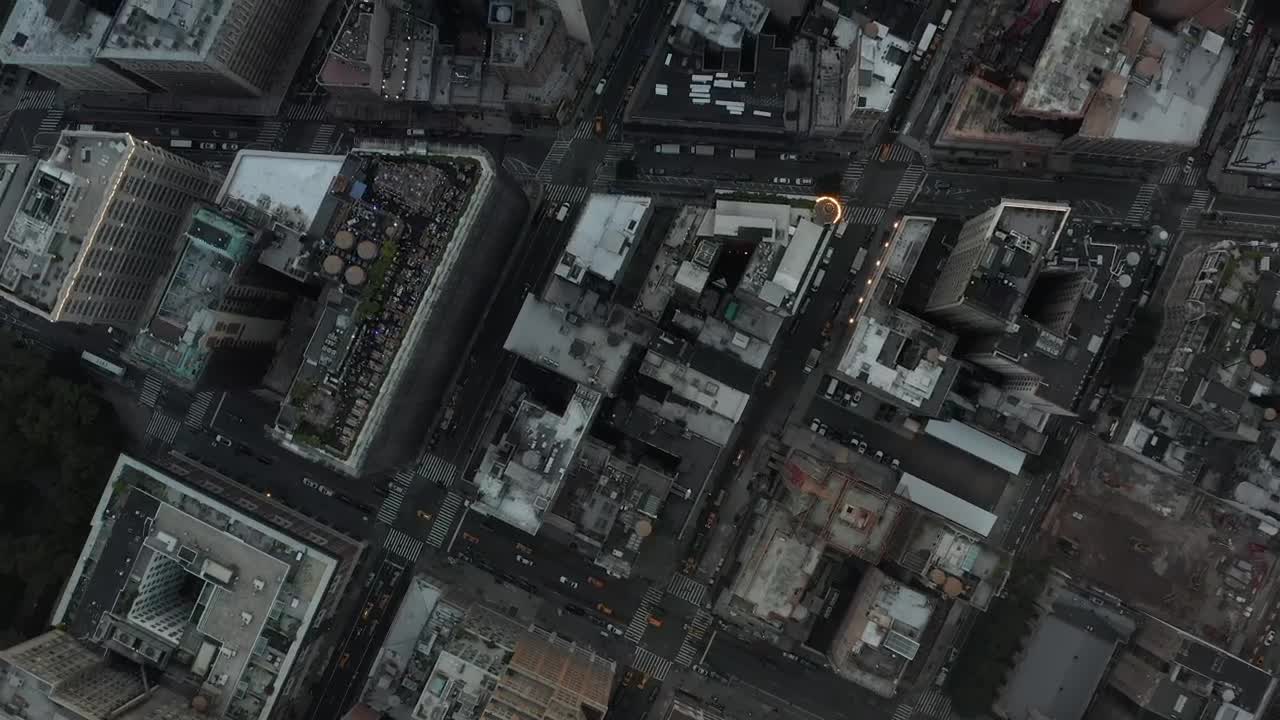 Free Video Stock top aerial shot of the rooftops of the city Live Wallpaper - Free Download