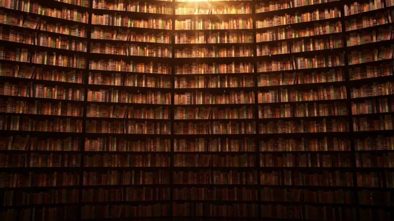 Stock Video Huge Bookcases D Spinning Shot Animated Wallpaper - Free Download