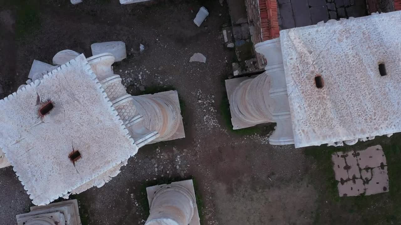 Stock Video Marble Structures In The Remains Of A Templ Animated Wallpaper - Free Download