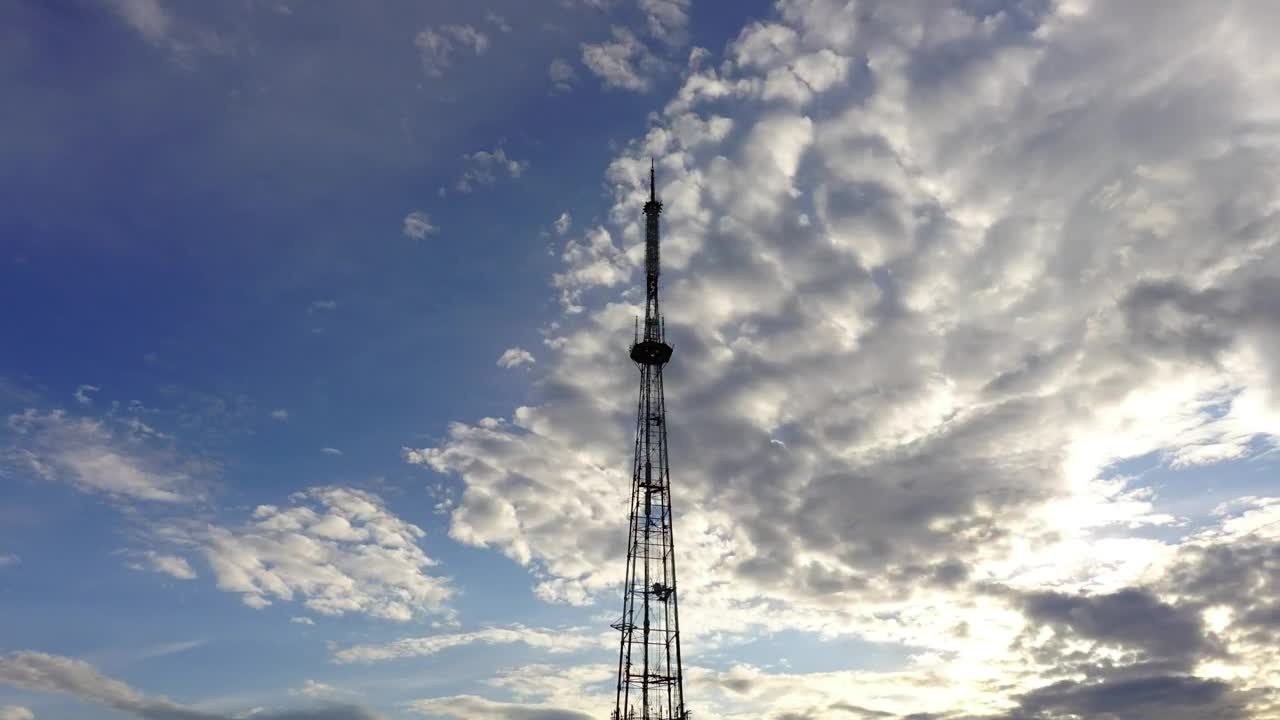 Free Video Stock television tower timelapse Live Wallpaper - Free Download