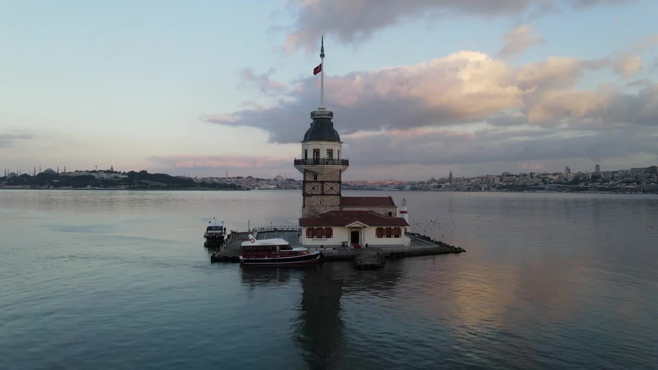 Stock Video Maiden Tower Aerial Spinning Shot Animated Wallpaper - Free Download