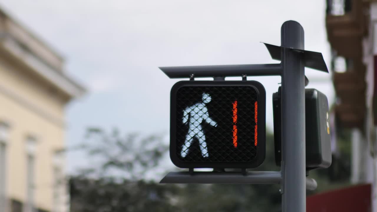 Stock Video Pedestrian Traffic Light With A Timer Reaching Zero Live Wallpaper - Free Download