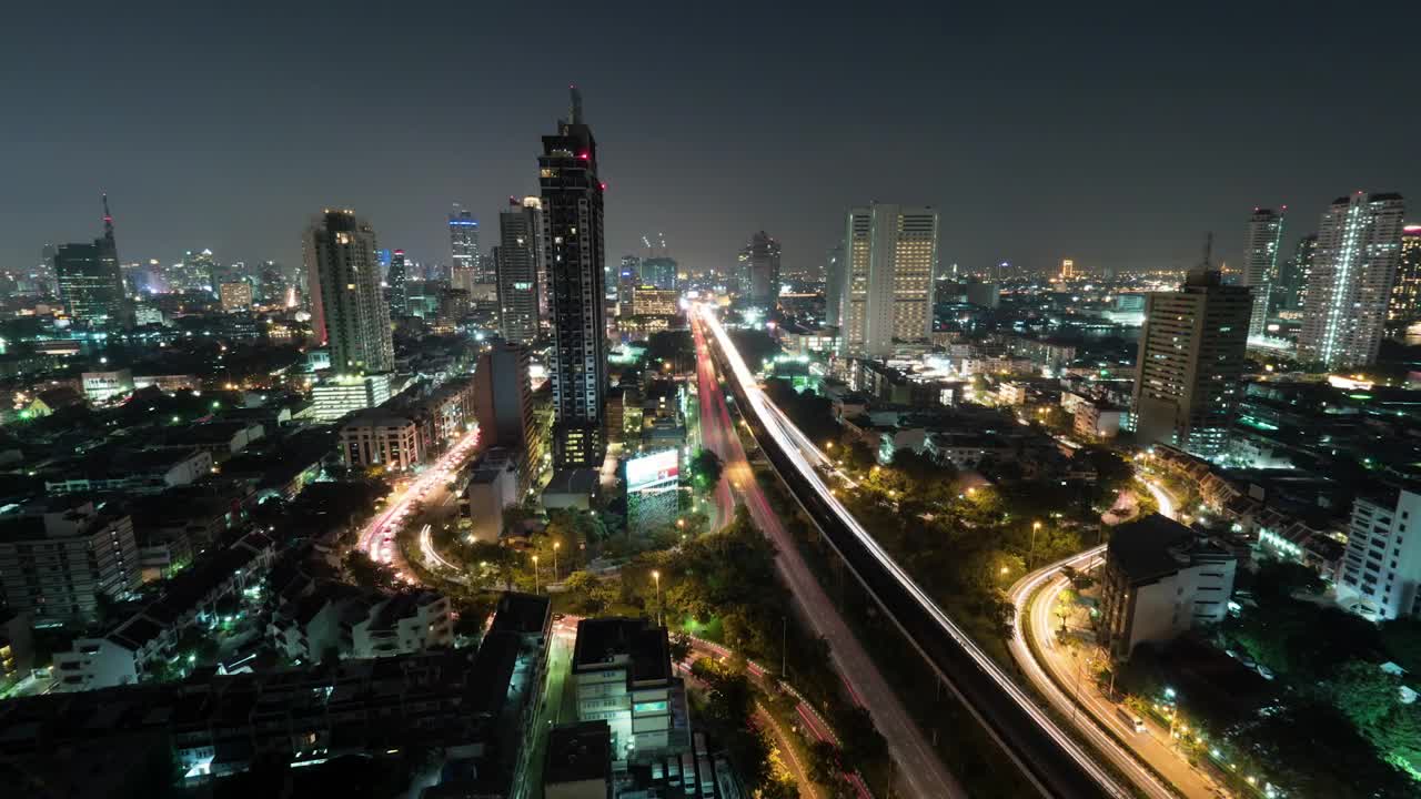 Stock Video Night Traffic Across A Bright City Live Wallpaper - Free Download