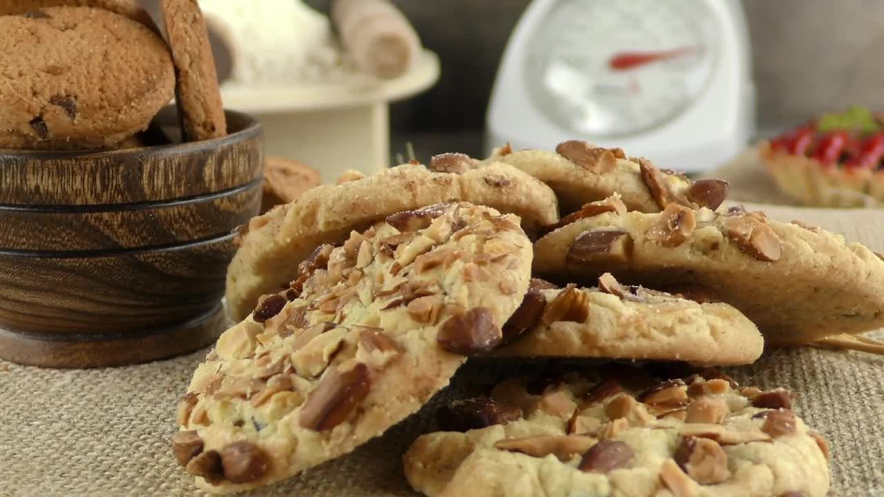 Stock Video Oat And Chocolate Cookies Live Wallpaper - Free Download