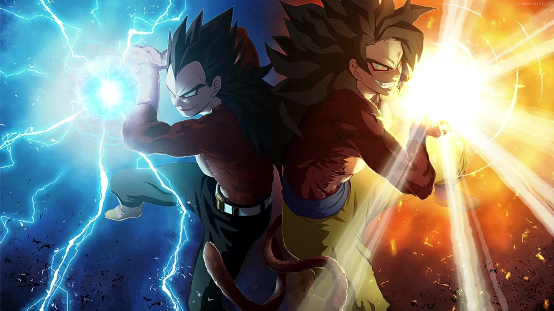 Anime Goku and Vegeta Dragon Ball Super Saiyan Live Wallpaper - Free Download