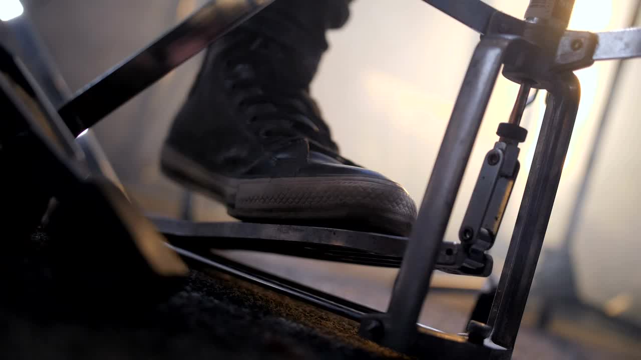 Stock Video Drummer Using A Foot Pedal Live Wallpaper For PC - Free Download