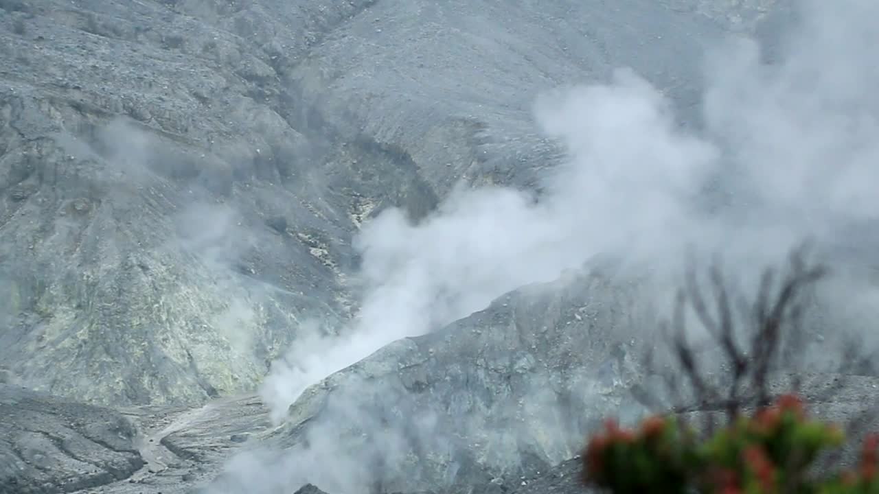 Free Video Stock Smoke Coming From A Deep Crater Live Wallpaper - Free Download