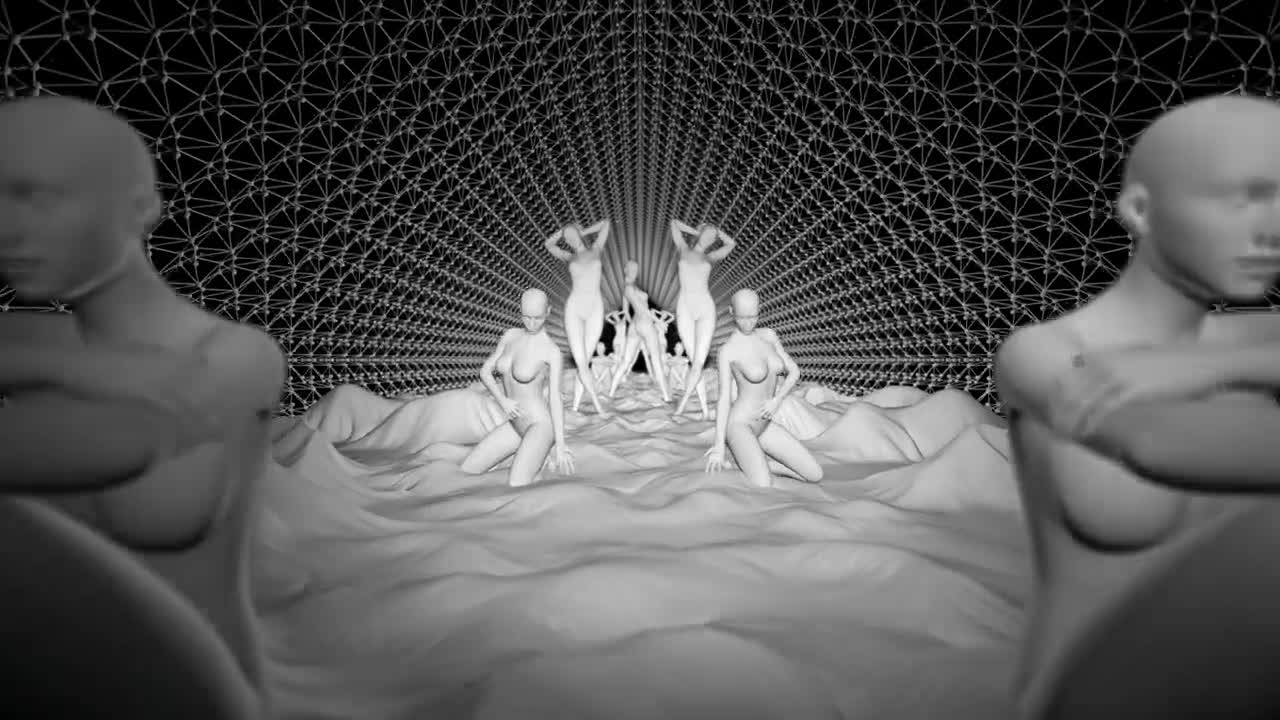 Video Stock Clay Female Sculptures In A Corridor Live Wallpaper For PC - Free Download