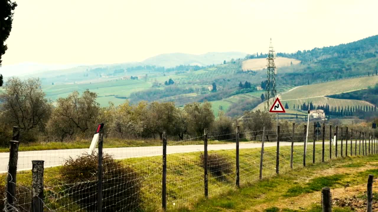 Stock Video Landscape Of The Vineyards In The Tuscany Area Animated Wallpaper - Free Download