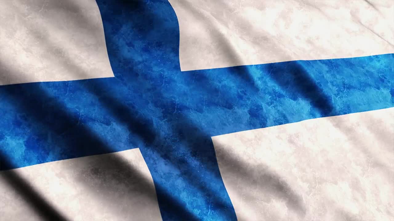 Stock Video Finland Flag Animation While Is Waving Live Wallpaper For PC - Free Download