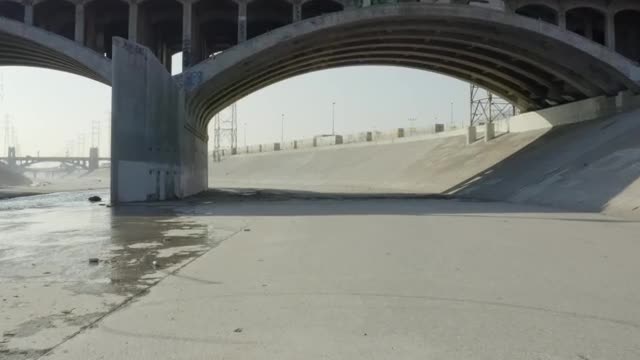 Stock Video Going Under A Bridge In A Large Drainage Canal  Smal Live Wallpaper For PC - Free Download