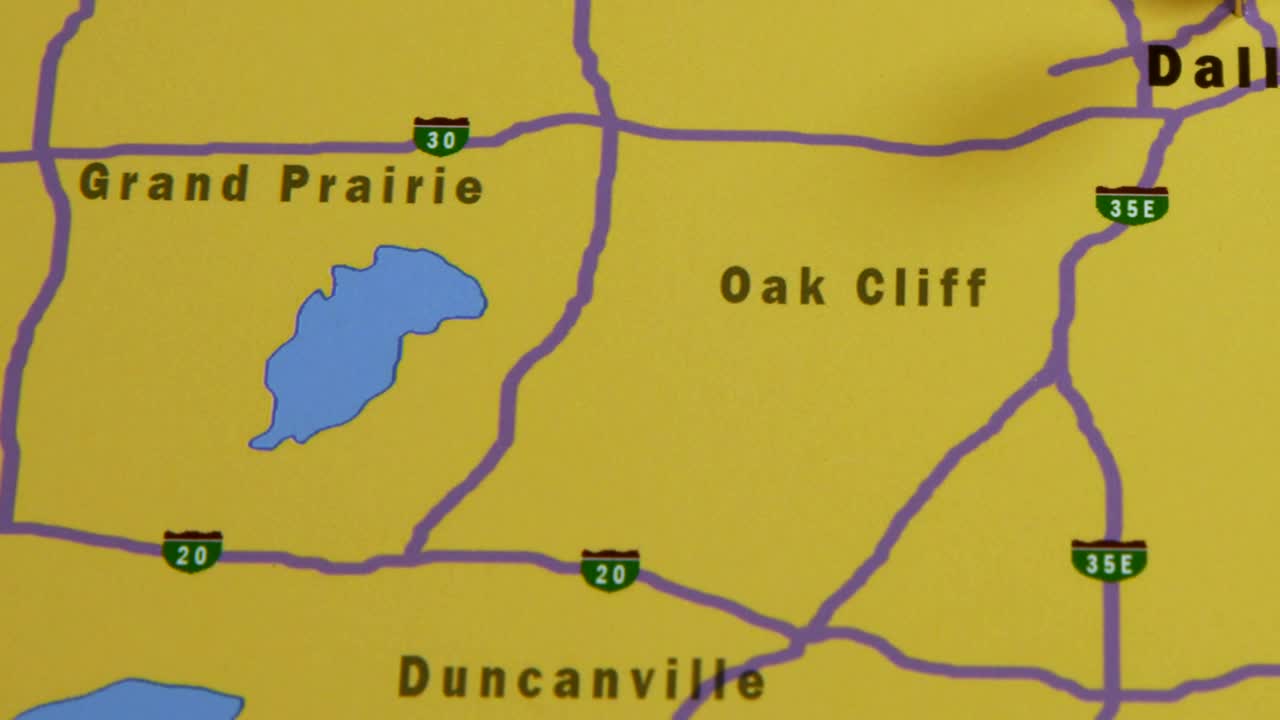 Stock Video Dallas Pinned On A Map Live Wallpaper For PC - Free Download