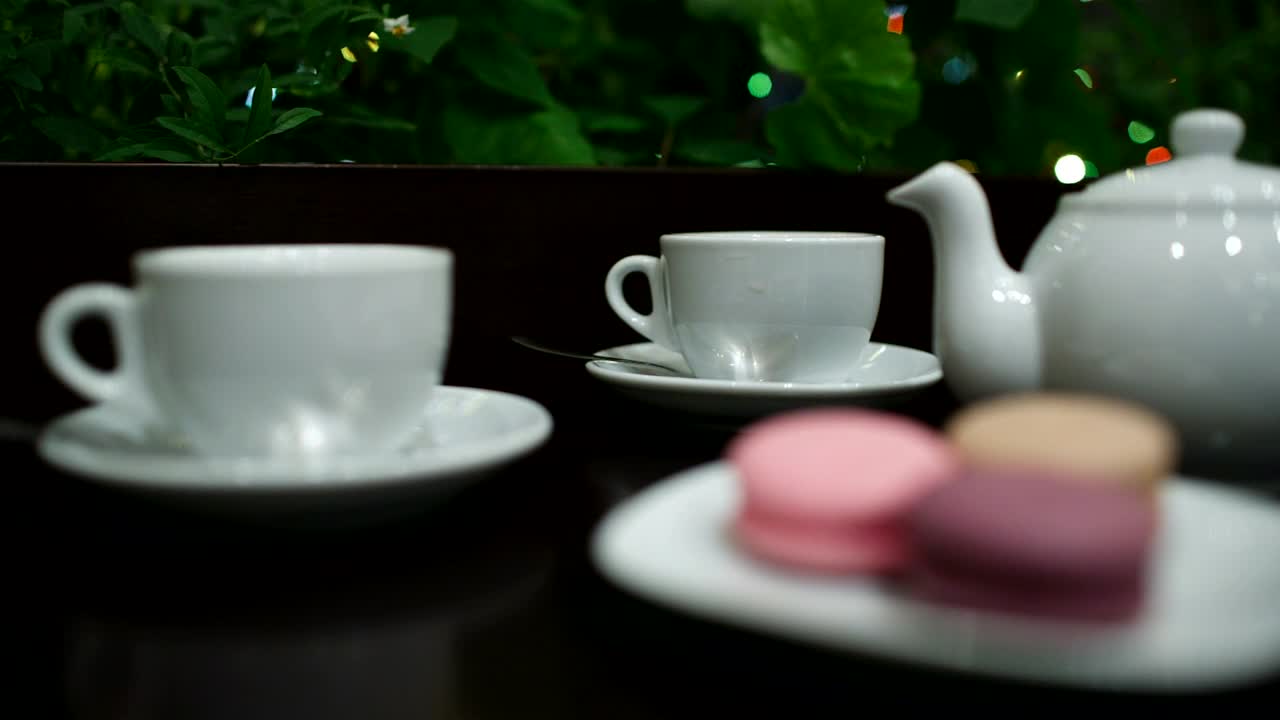 Free Stock Video Sharing Tea With Macaroons Live Wallpaper - Free Download