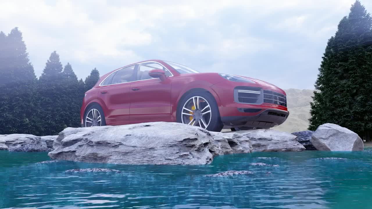 Video Stock Red Off Road Vehicle Animation Live Wallpaper Free - Free Download