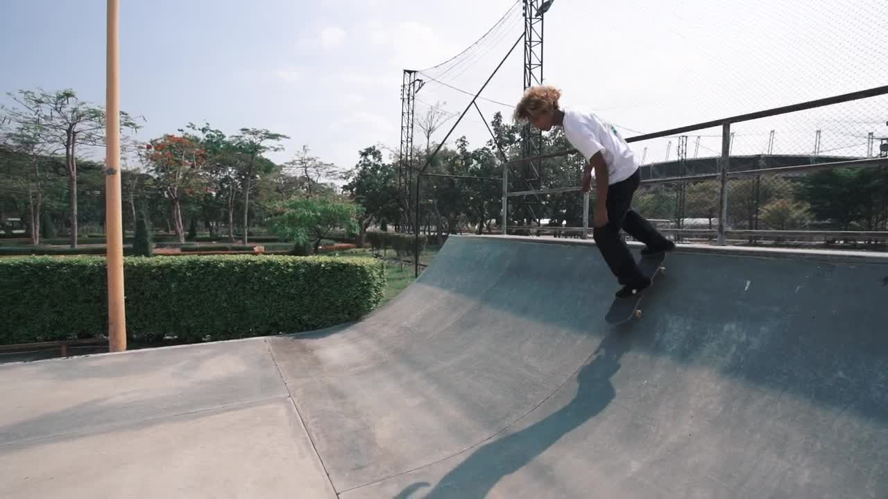 Free Stock Video Young Man Skillfully Skating In A Park Live Wallpaper - Free Download