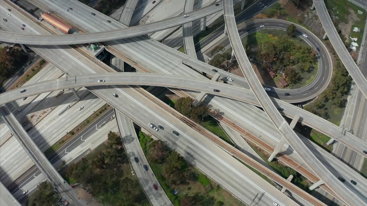Free Video Stock tangled highways and roads from the air Live Wallpaper - Free Download