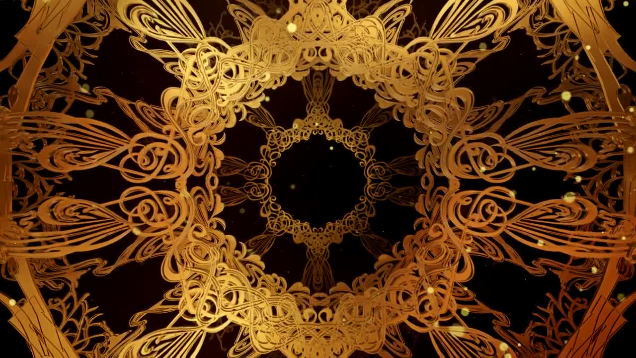 Free Stock Video Tunnel Of Elegant Computer Made Gold Hoops Live Wallpaper - Free Download