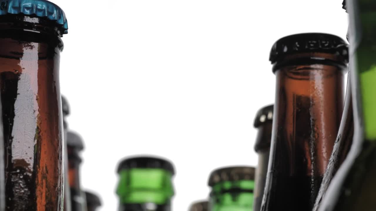 Stock Footage Various Glass Bottles Viewed In Detail Live Wallpaper - Free Download