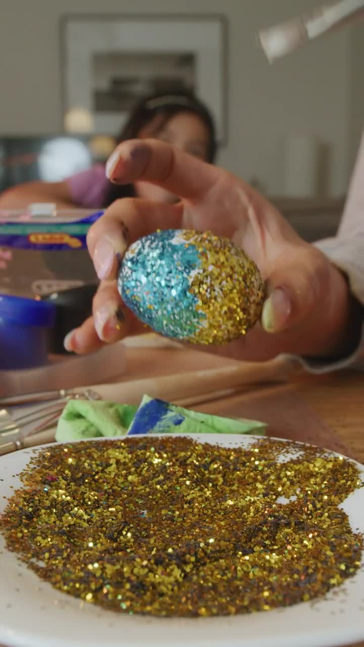 Free Stock Video Woman Gluing Glitter To An Easter Egg Live Wallpaper - Free Download