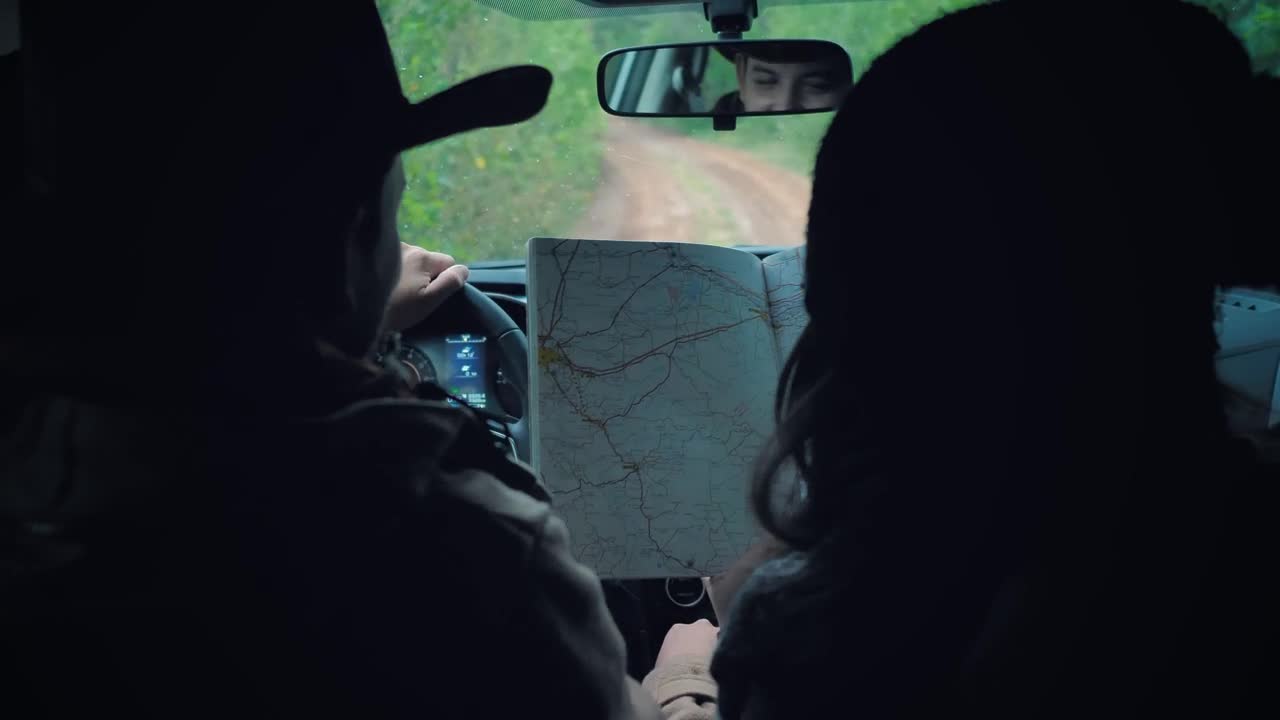 Stock Video Couple Following The Map Behind The Wheel Live Wallpaper For PC - Free Download