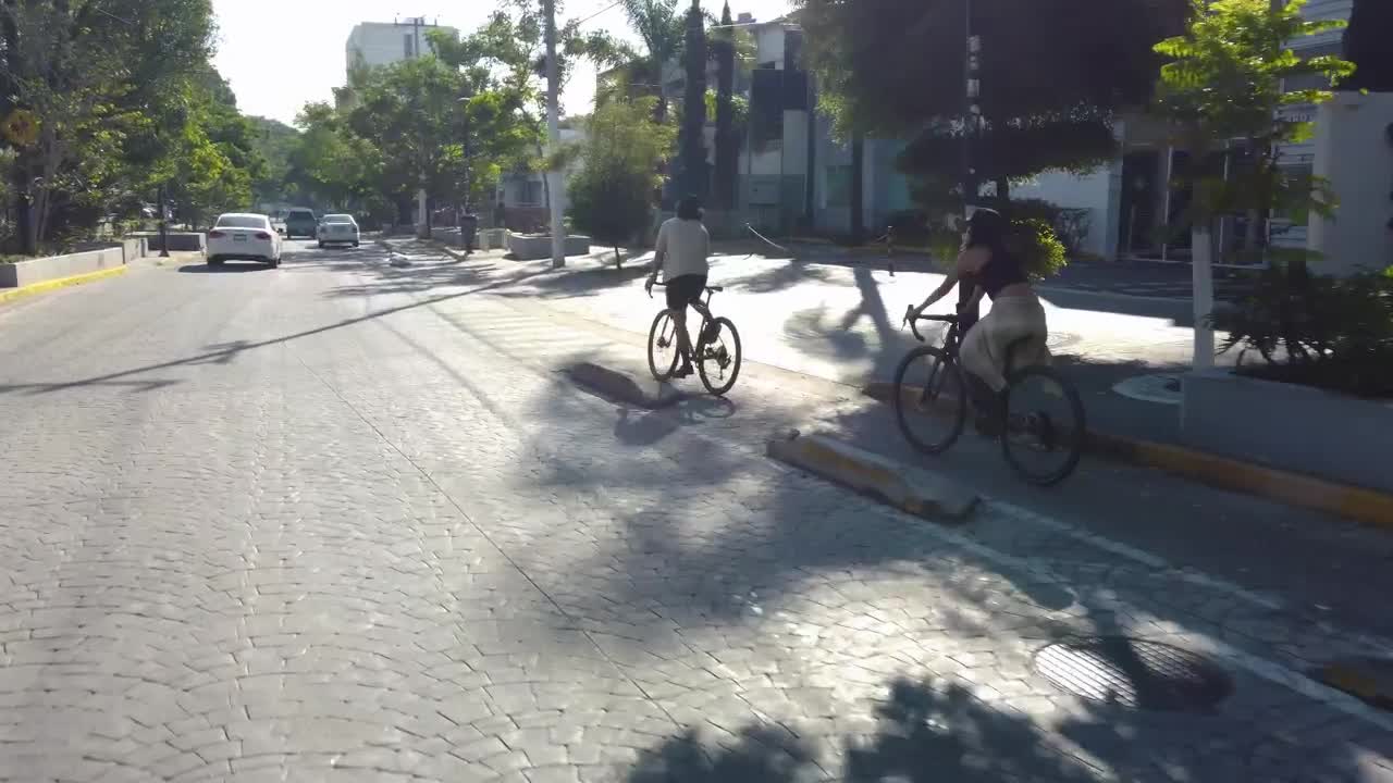 Stock Video Bike Ride As A Couple Through The Streets Of A Live Wallpaper For PC - Free Download